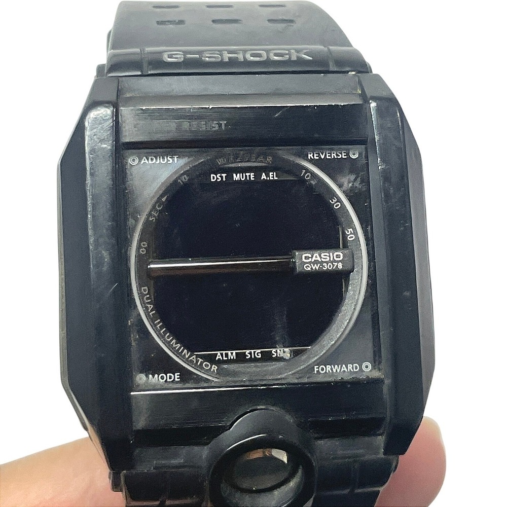 Casio G Shock G-8100 Watch Black Digital Y2K Retro 3078 Module Japan No Battery